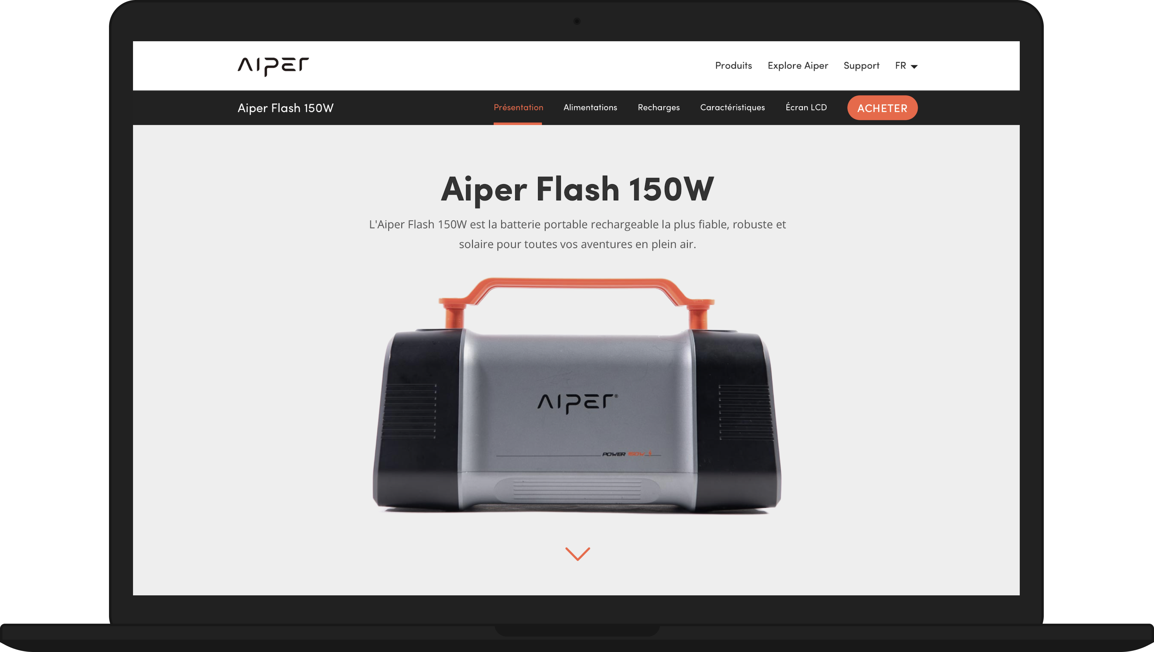 Aiper flash UI design
