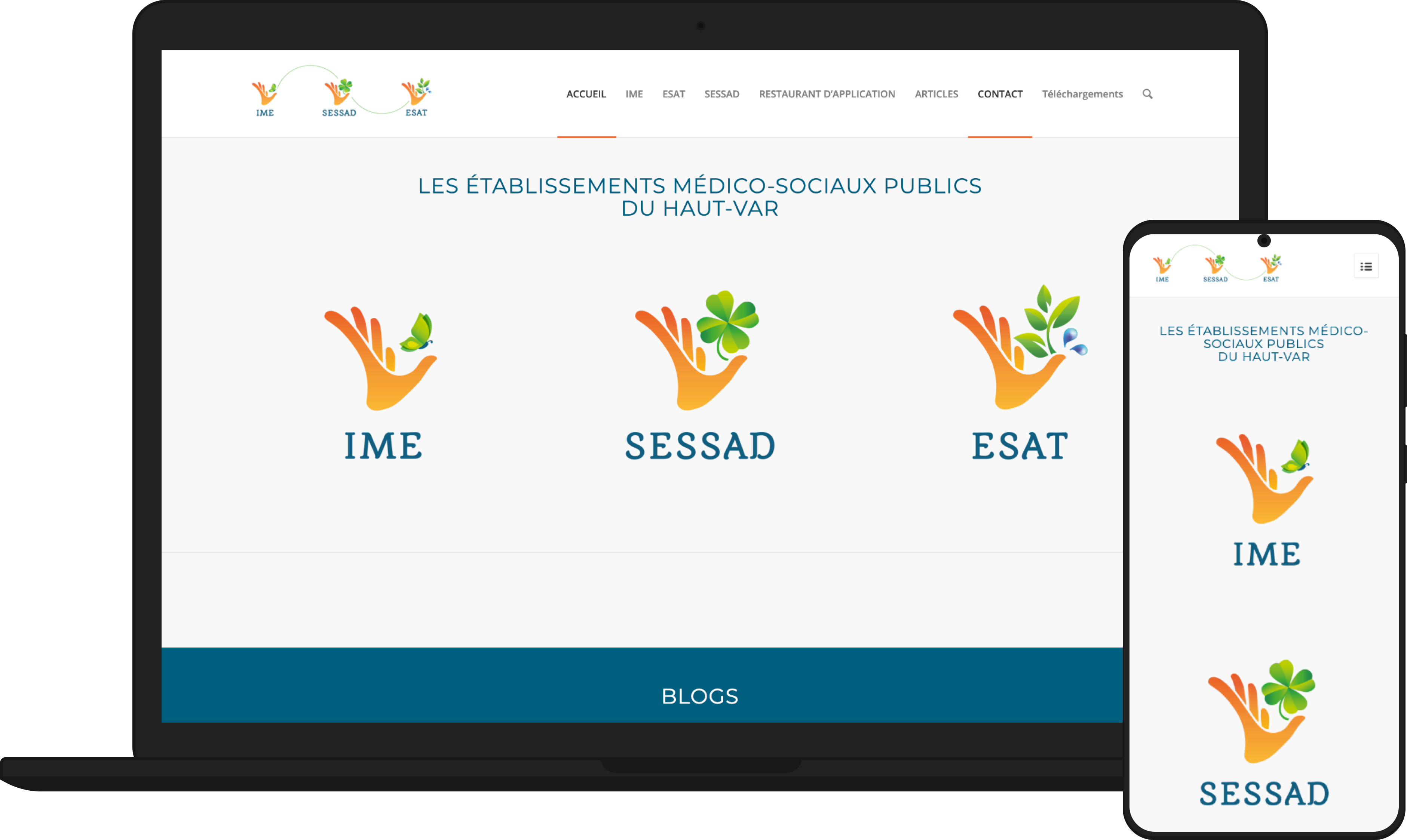 Responsive web site of IME SESSAD ESAT